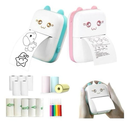Mini Impresora Térmica 3x1 (Incluye papel y marcadores)