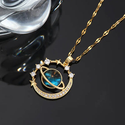 Saturno Glow- Collar de SATURNO + Caja de Regalo.