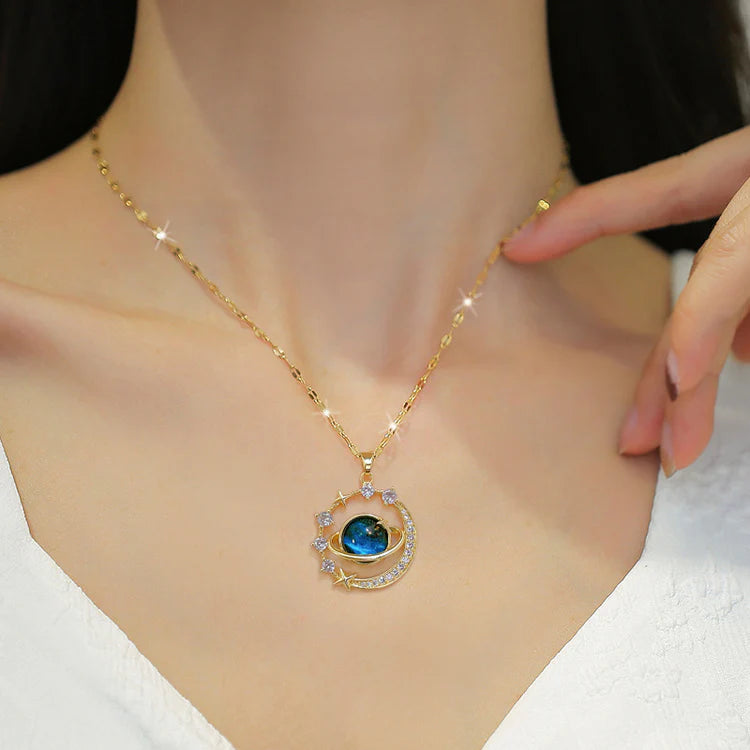 Saturno Glow- Collar de SATURNO + Caja de Regalo.