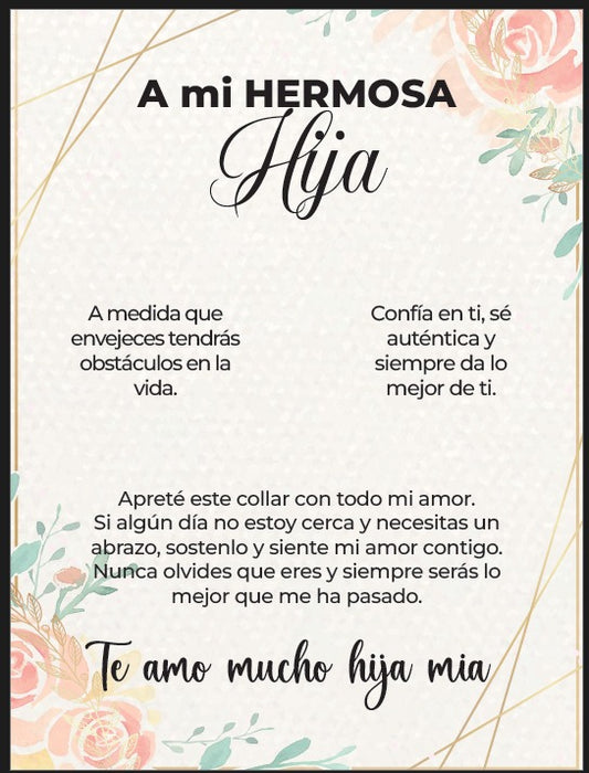 Tarjeta de regalo para Hija