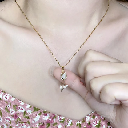 Collar de Tulipán 🌷+Caja de Regalo 🎁