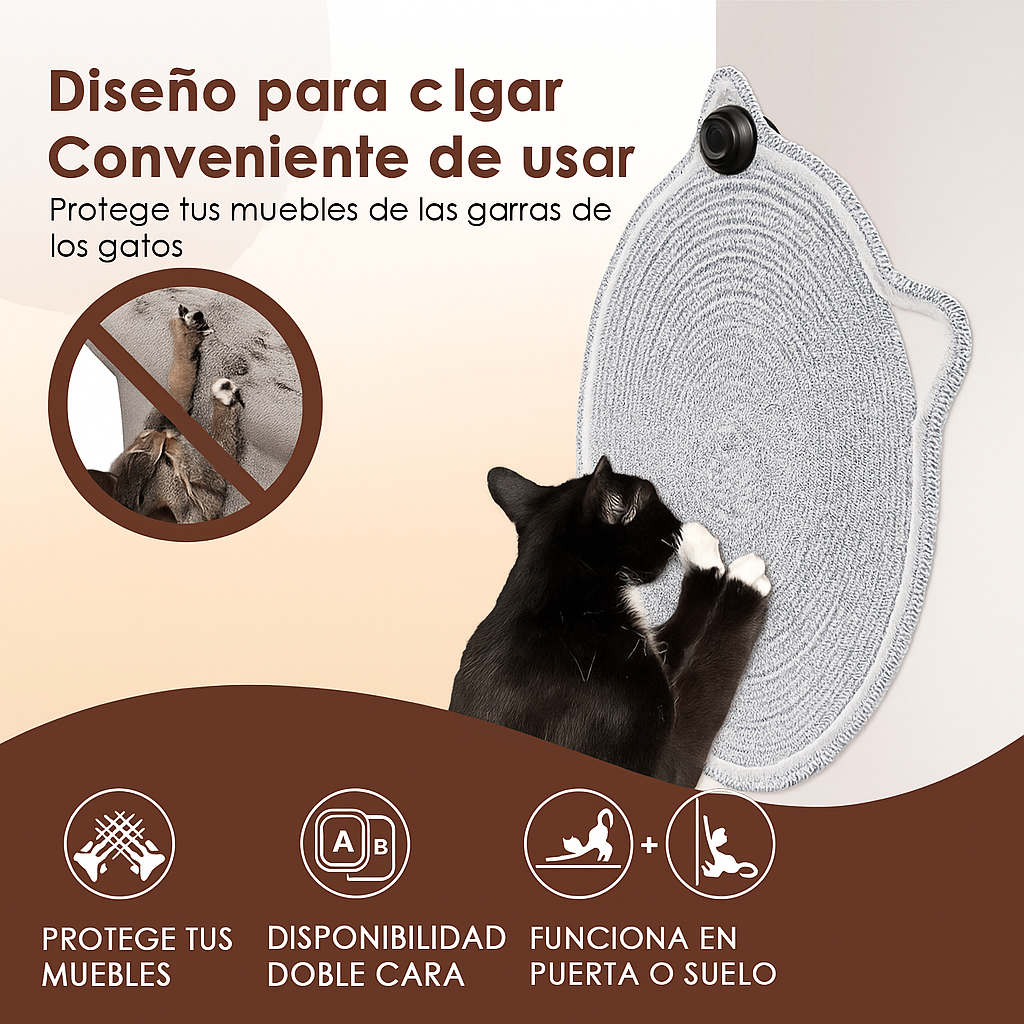 Alfombrilla rascador para gatos