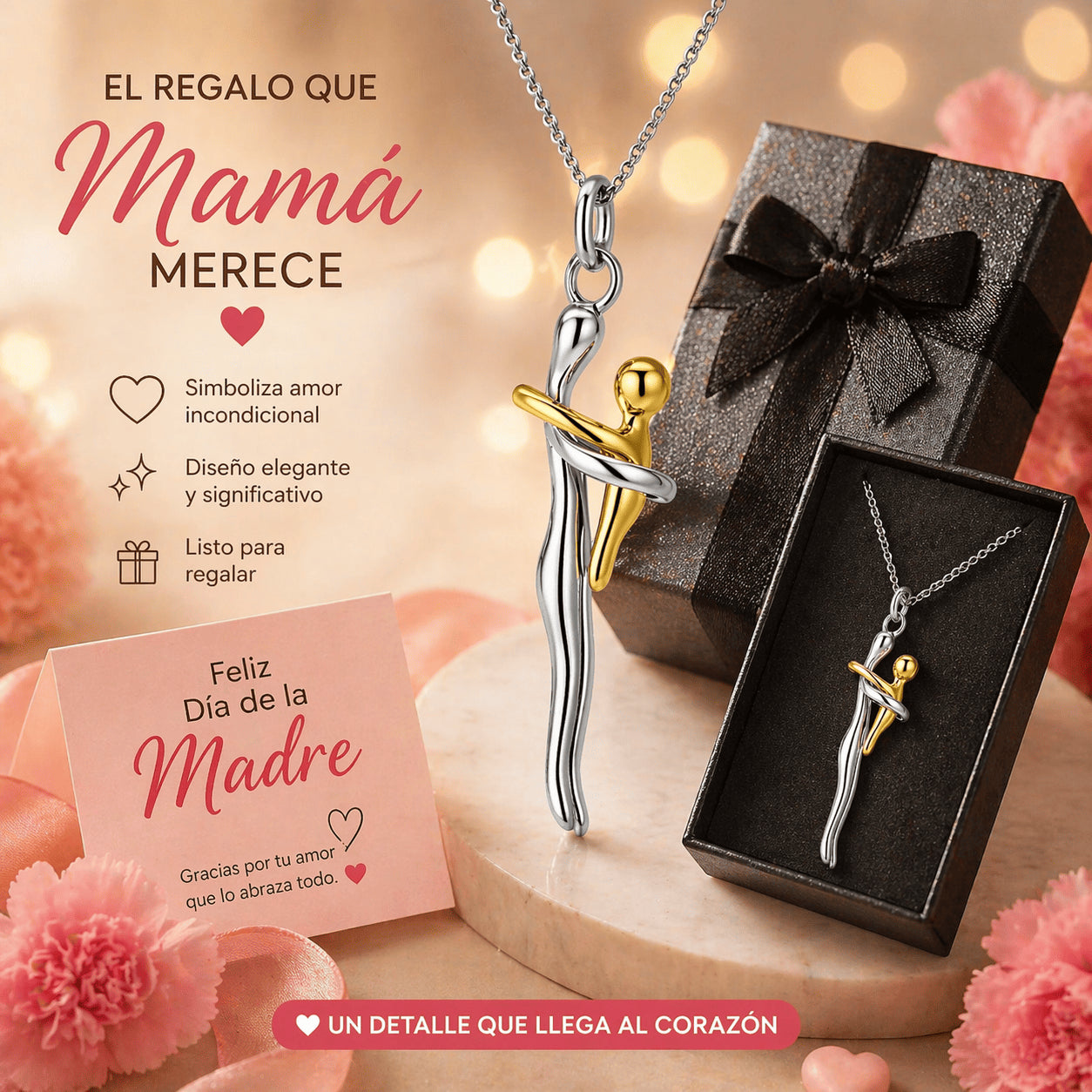 "Collar Abrazo Eterno" Este Día de la Madre, regálale el abrazo que siempre merece