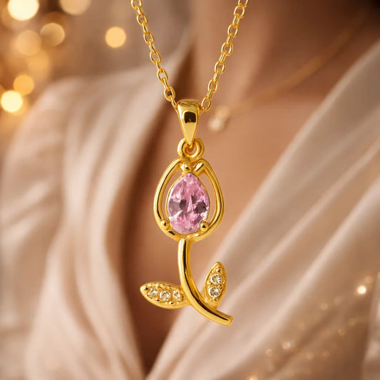 Collar de Tulipán 🌷+Caja de Regalo 🎁