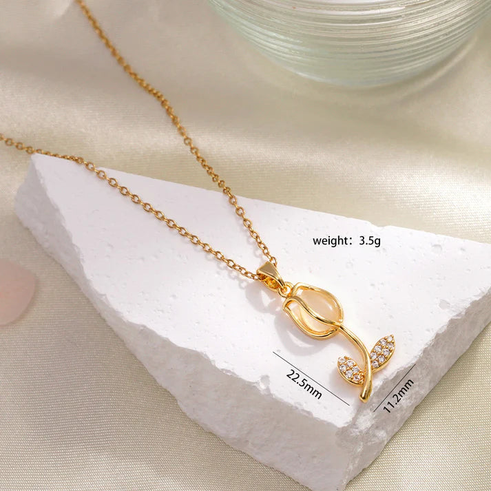 Collar de Tulipán 🌷+Caja de Regalo 🎁