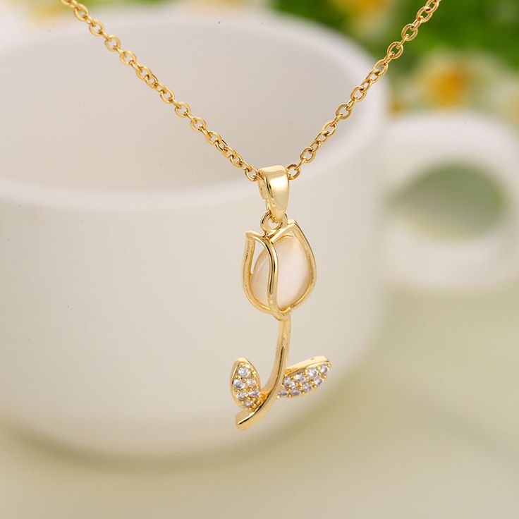 Collar de Tulipán 🌷+Caja de Regalo 🎁