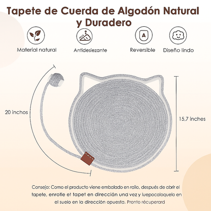 Alfombrilla rascador para gatos