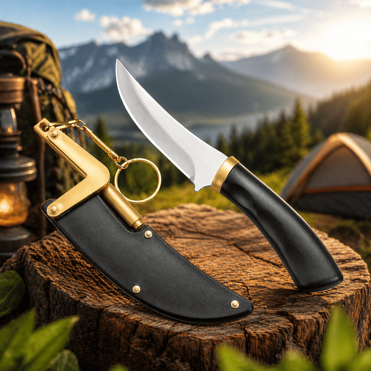 Cuchillo Salva vidas- El Mejor Cuchillo Para Exteriores y tu cocina- Funda para Cuchillo de regalo