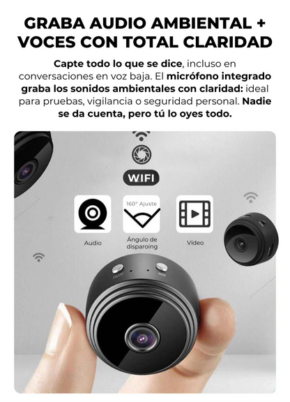 (COMPRA 1-LLEVA 2).Mini Cámara de Seguridad Premium