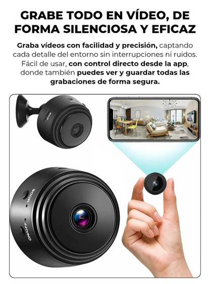 (COMPRA 1-LLEVA 2).Mini Cámara de Seguridad Premium